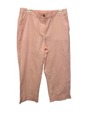 Talbots Linen Cropped Pants – Pink, Women’s Size 12, NWT